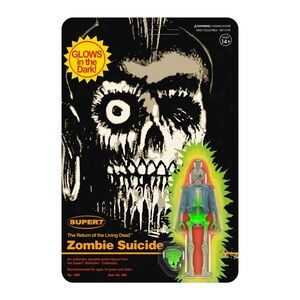 Super7 ReAction The Return of the Living Dead Zombie Suicide Glow in the Dark